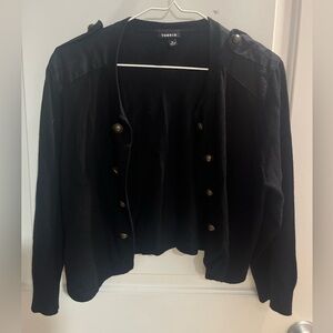 Torrid Black Double-Breasted sweater